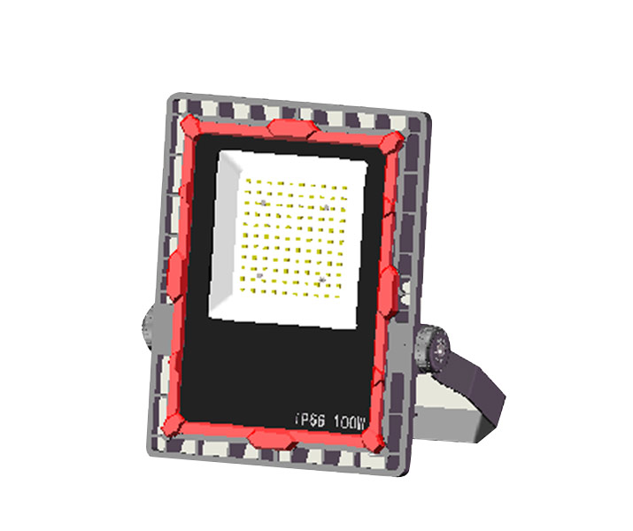 Flat flood light